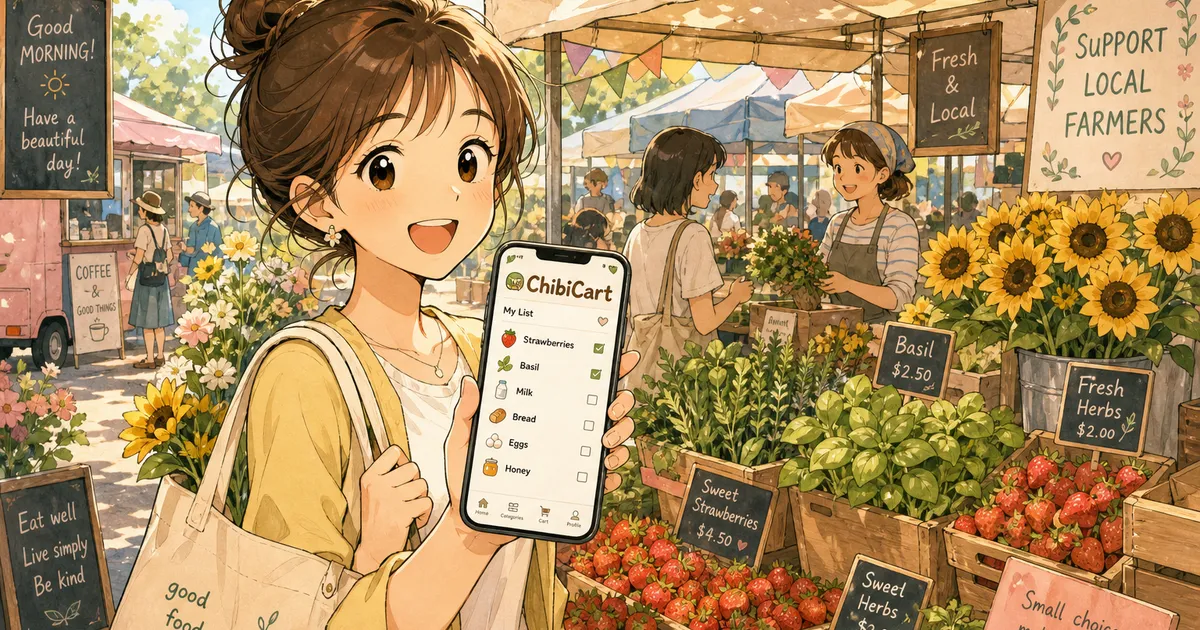 Your Farmer's Market Doesn't Have Aisles — Your List Shouldn't Either