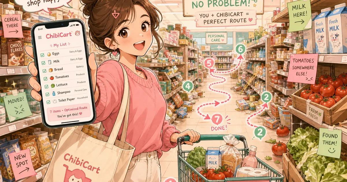 Your Grocery Store Moved Everything Again — How to Stop Wandering