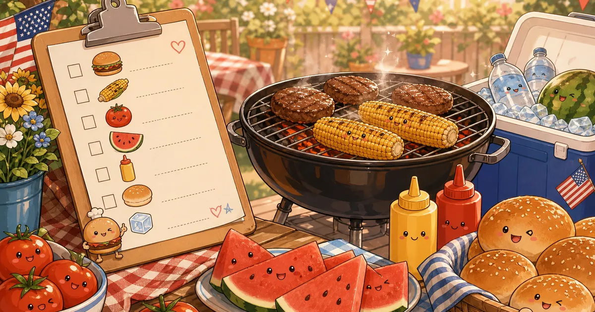 Your Memorial Day BBQ Shopping List (That Actually Works Offline)